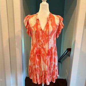 Elan Coral Print Dress